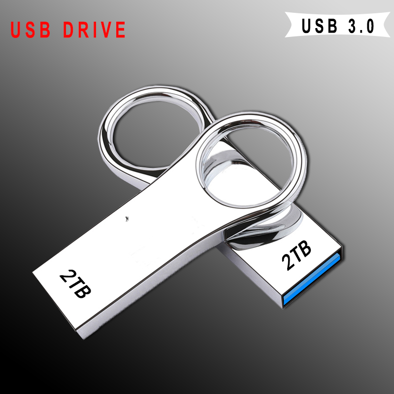 Clé USB 2.0 métallique de 2 to, stockage de Gadgets externes, disques Flash de grande vitesse