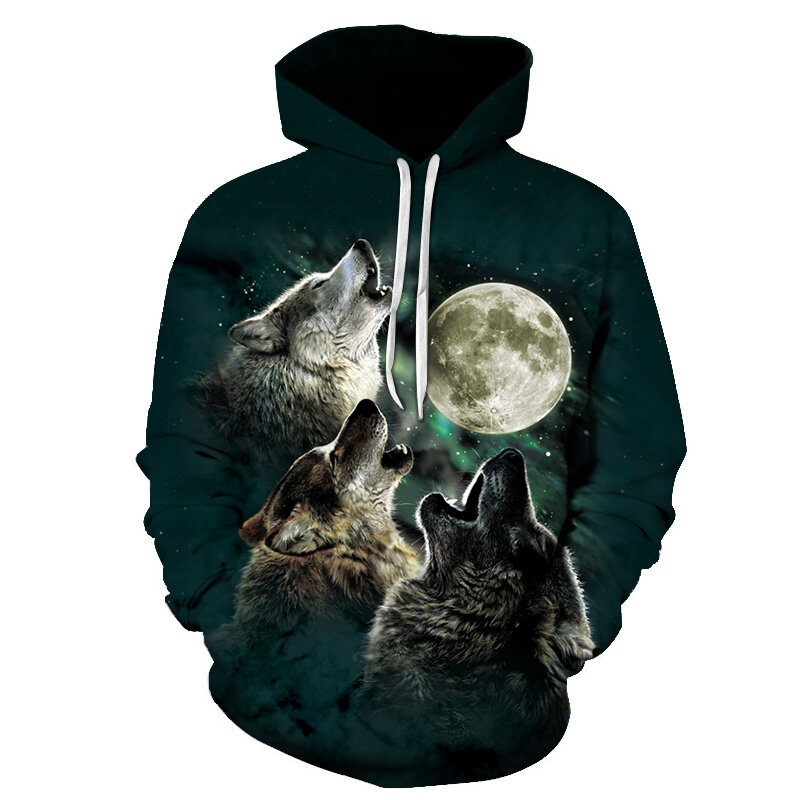 Nowość zwierzęta Howl Wolf 3D drukowane bluzy męskie bluzy damskie płaszcze jesień zima bluzy Streetwear bestsellery
