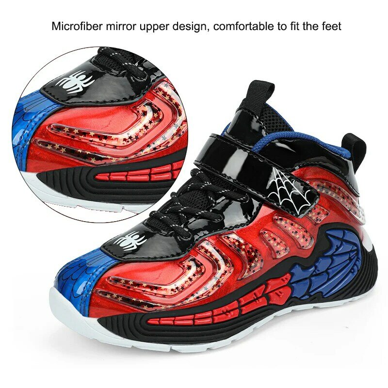 Kids Basketball Shoes Upper Design Childrens Sneakers Md Non-slip Boys Outdoor Sports Basketball Shoes Size 27-39
