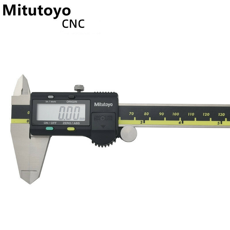 Mitutoyo-calibrador Digital Vernier CNC, herramientas de medición de acero inoxidable, 6 pulgadas, 150, 200mm, 500-196-20 LCD