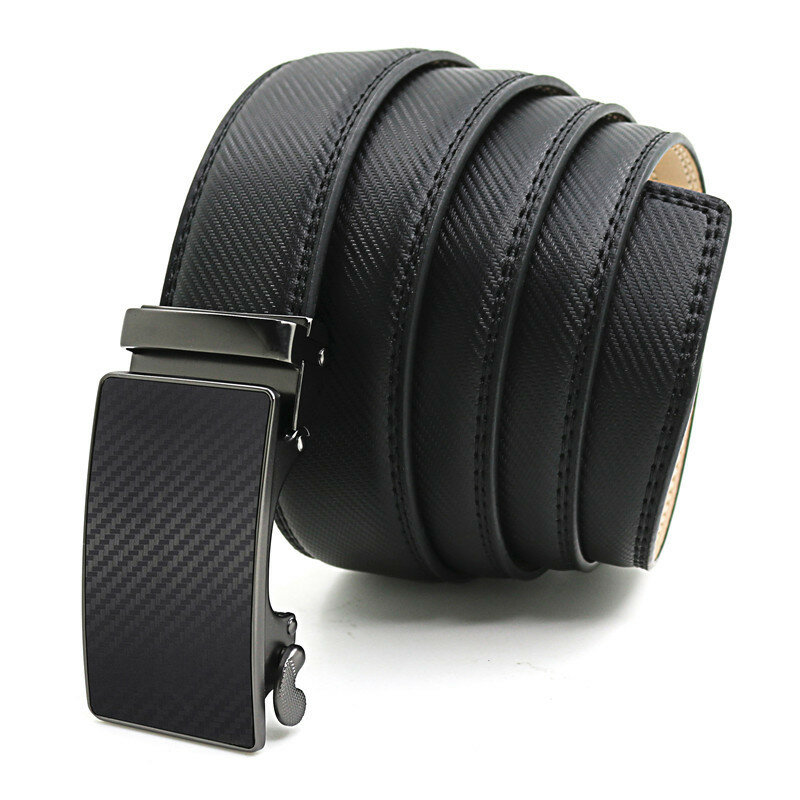 New Men's Casual Designer Belt Famous Fashion Business Luxury Genuine Leather Belt Automatic Buckle Belts Cowhide Leather Belts