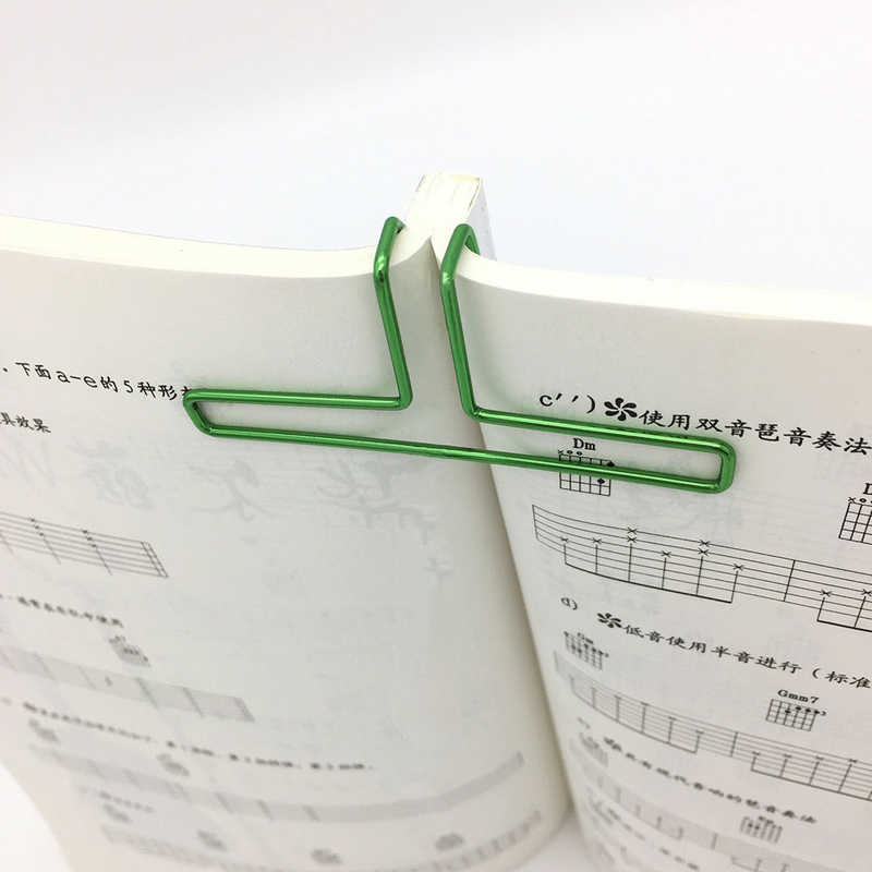 Clips de fijación de puntuación de Piano, Manual separador de páginas de libros, 3 piezas