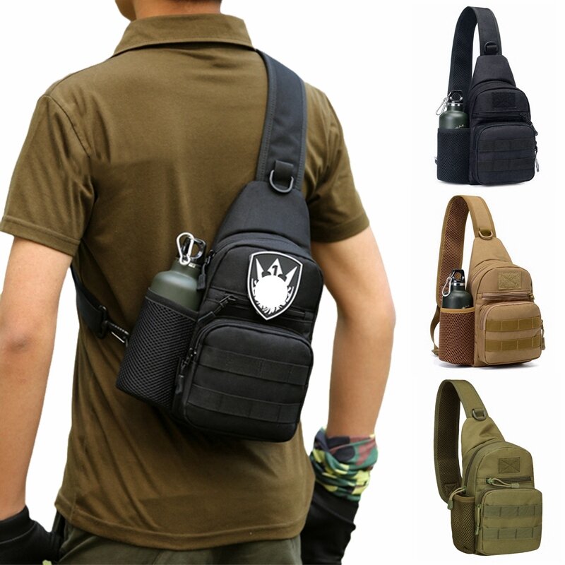 Ombro ao ar livre saco militar esportes escalada mochila ombro tático caminhadas acampamento caça daypack pesca mochila