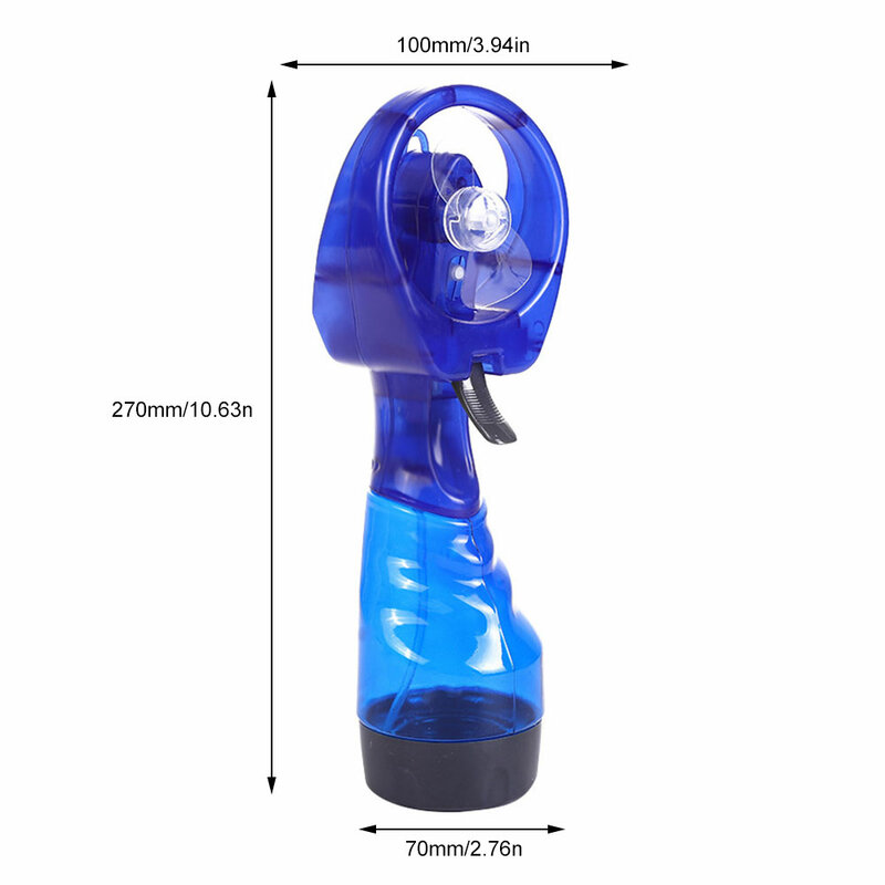 Mini Handheld Cooling Water Spray Mist Fan Met Spray Fles Bureau Bevochtiging Cartoon Handheld Grote Capaciteit Water Opslag