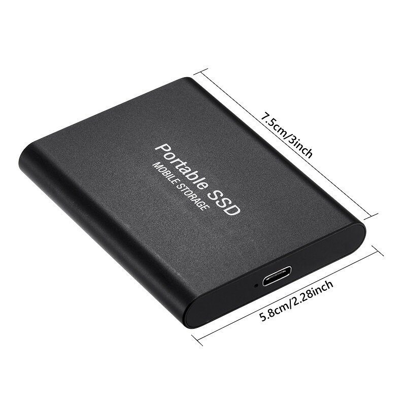 แบบพกพา SSD Type-C USB 3.1 4TB 6TB 16TB 30TB SSD Hard Drive 2TB ภายนอก SSD M.2สำหรับแล็ปท็อปเดสก์ท็อป SSD Flash Memory Disk