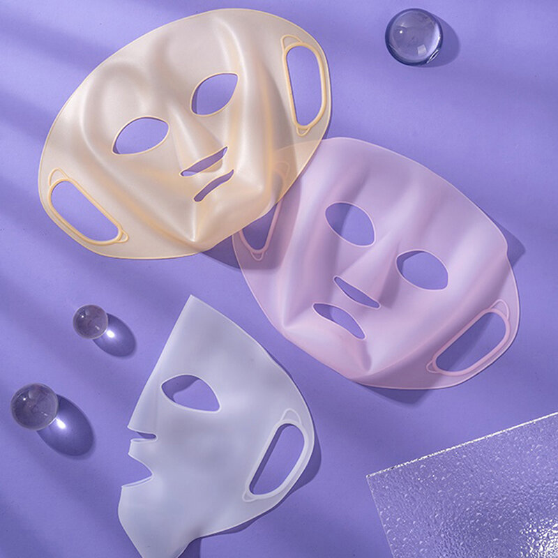 Volledige Cover Masker Voor Gezicht 3D Ontwerp Lift Bevorderen Masker Absorptie Siliconen Gezichtsverzorging Anti Rimpel Verstevigende Cover Gereedschap
