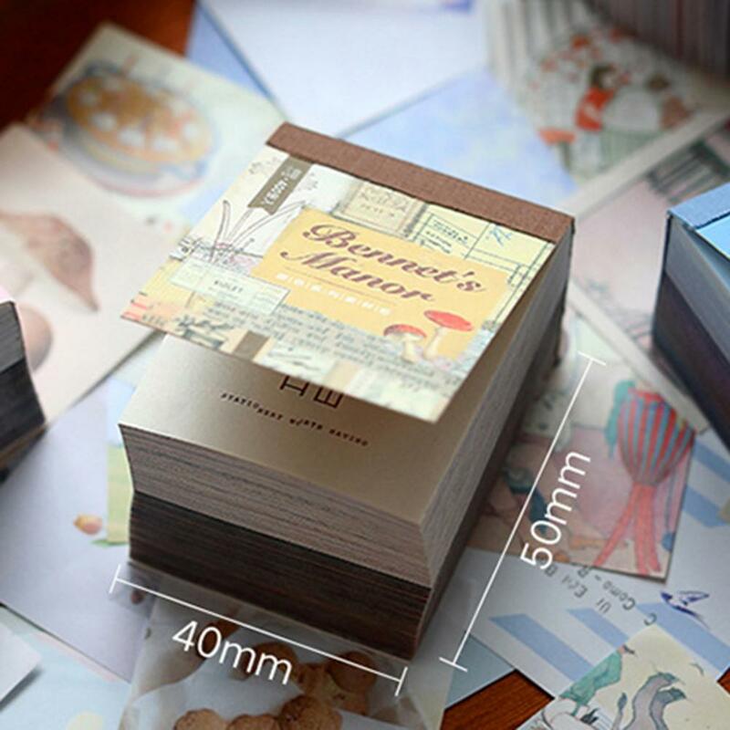 400 stücke Mini Material Papier Buch Junk Scrapbooking Aufkleber Journal Planer Ablage Handwerk Papier DIY Schule Schreibwaren Notizblock