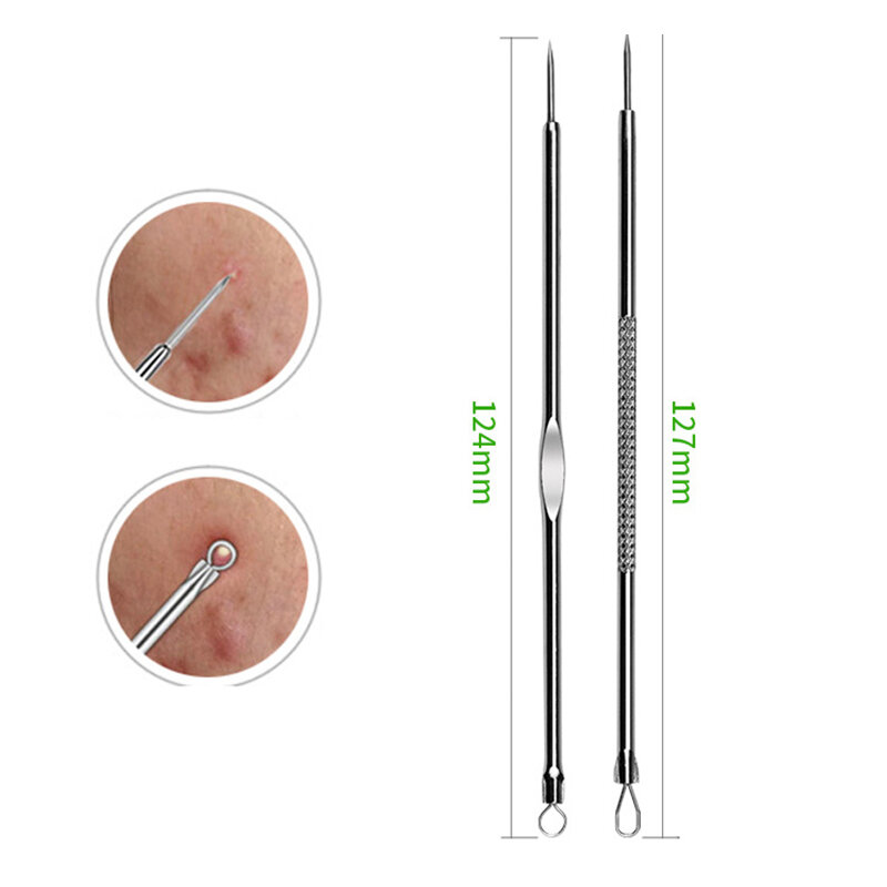 11/8/6/4PCS Acne Blackhead Removal Needles Black Dots Cleaner Black Head Pore Cleaner Deep Cleansing Tool Face Skin Care Tool