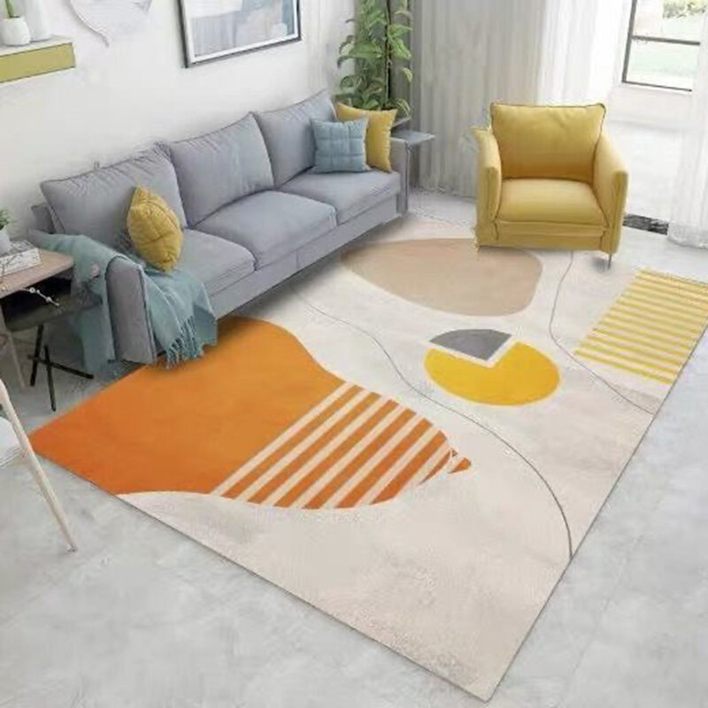 현대 대형 카펫 거실 어린이 지역 러그 장식 침실 카펫 라운지 러그 테이블 바닥 매트