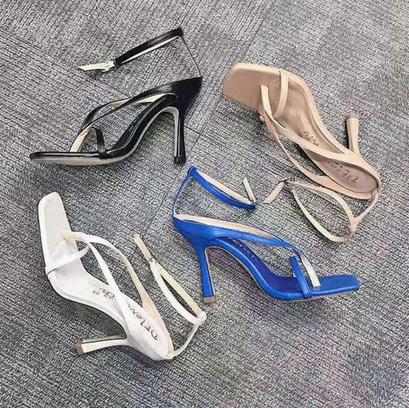 2022 New Summer Fashion Design Women Sandals High Heels Ladies Gladiator Sandal Open Toe Shoes Tacones Mujer Large Size 42