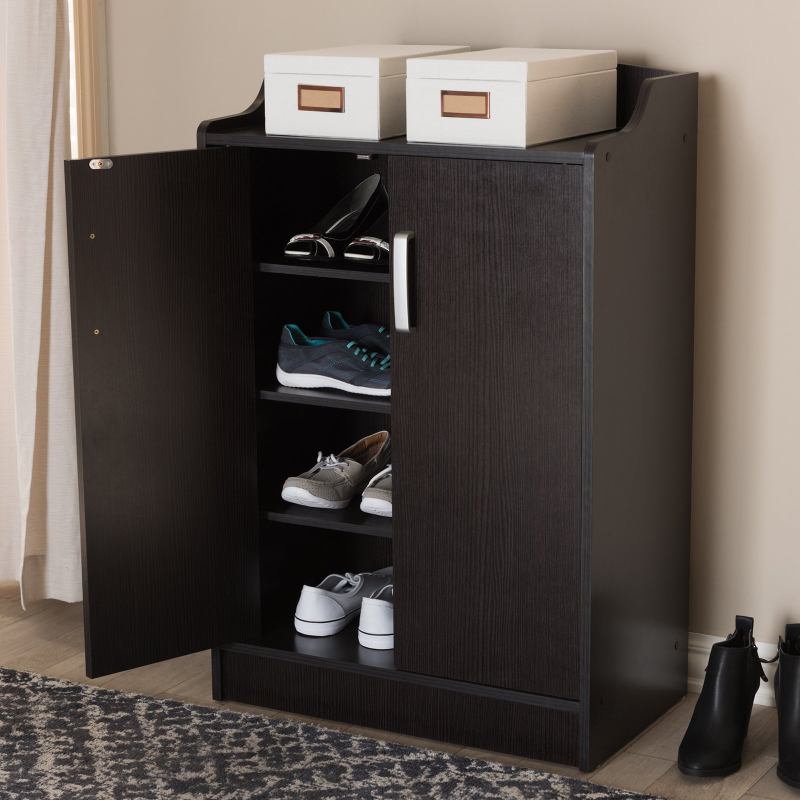 Современный шкаф для обуви коричневого цвета в стиле Wenge Studio Verdell