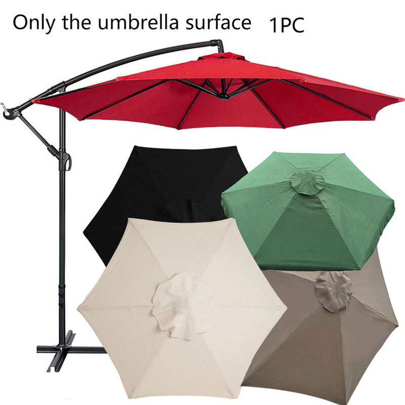2.7/3M Parasol Replaceable Cloth without Stand Outdoor Garden Patio Banana Umbrellas Cover Waterproof Shade Sail Sunshade Canopy