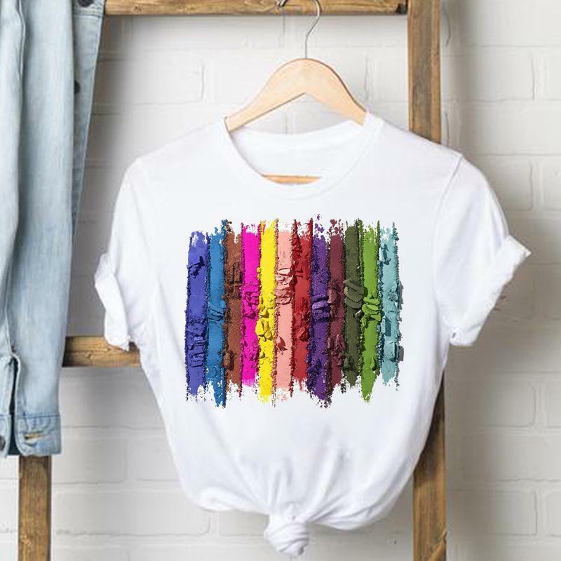 T-shirt damskie litery gwoździe do paznokci litery 90s ubrania damskie top z krótkim rękawem moda T-shirt letni wydruk graficzny