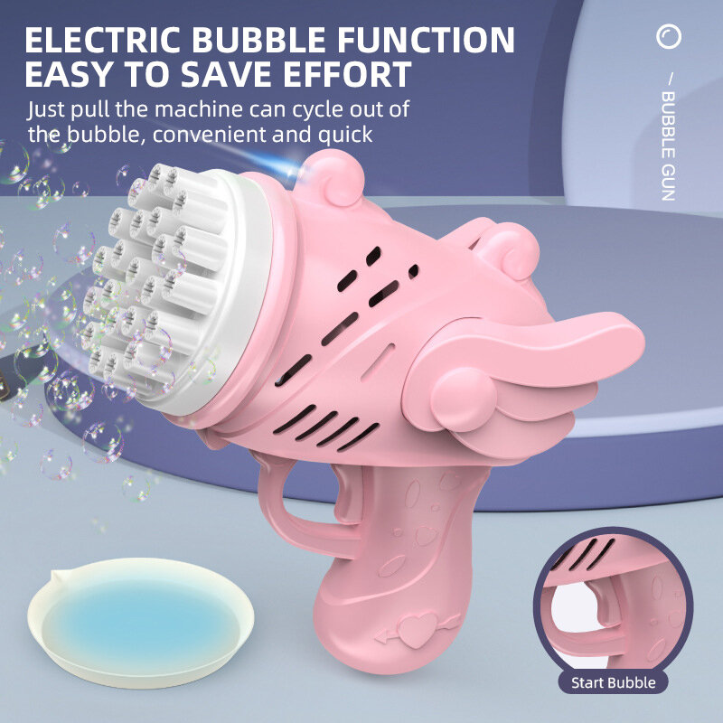 29 Holes Bubble Gun Brinquedos Soap Bubbles Machine para crianças
