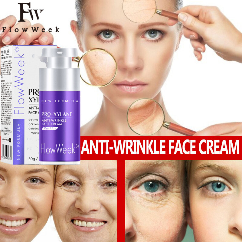 Flow Week-crema hidratante para el cuidado de la piel Facial, Retinol para reparar las arrugas, antienvejecimiento, blanqueamiento