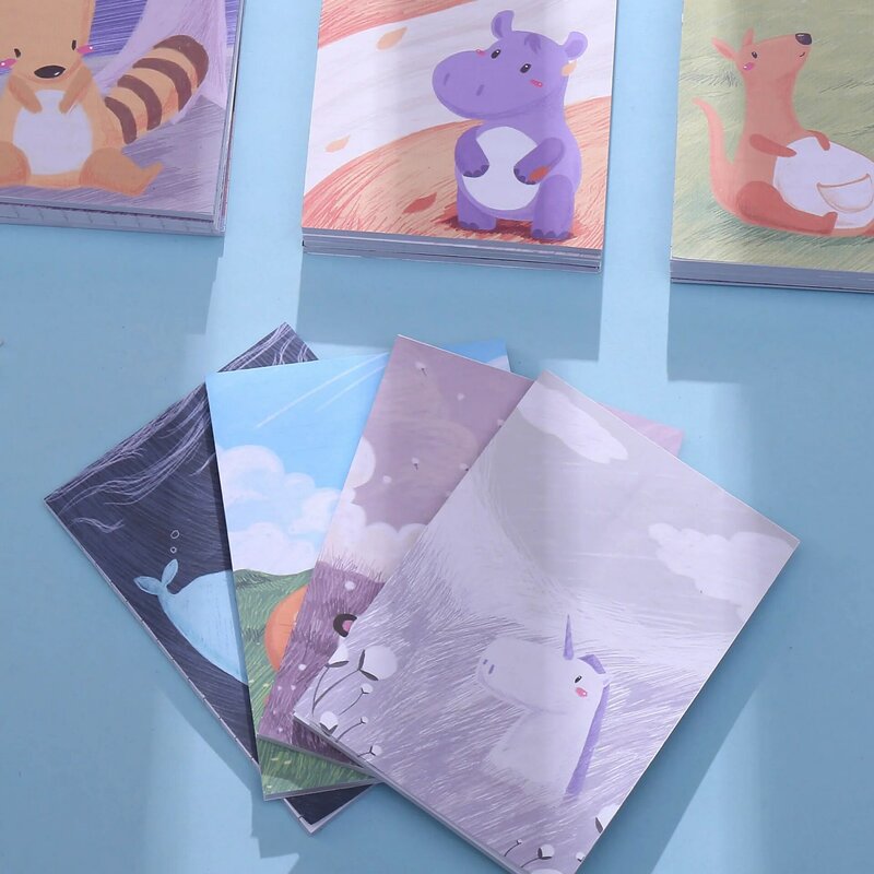 50 página dos desenhos animados animal lado adesivo notebook estudante criativo personalizado bloco de notas pegajosas papelaria acessórios de escritório