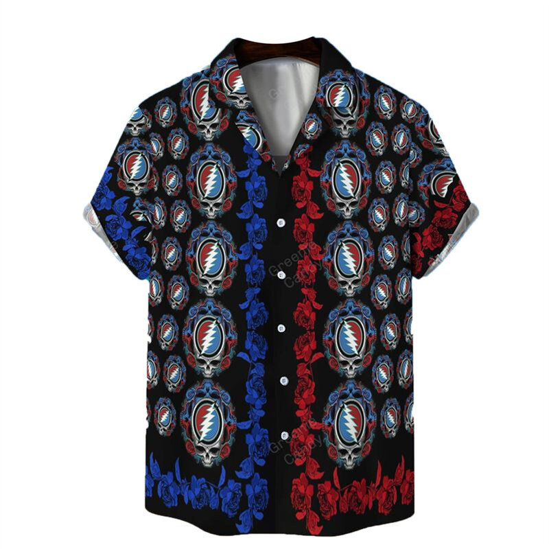 Camisa hawaiana estampada para hombre, camisa de manga corta con estampado Digital, gran oferta, novedad de verano