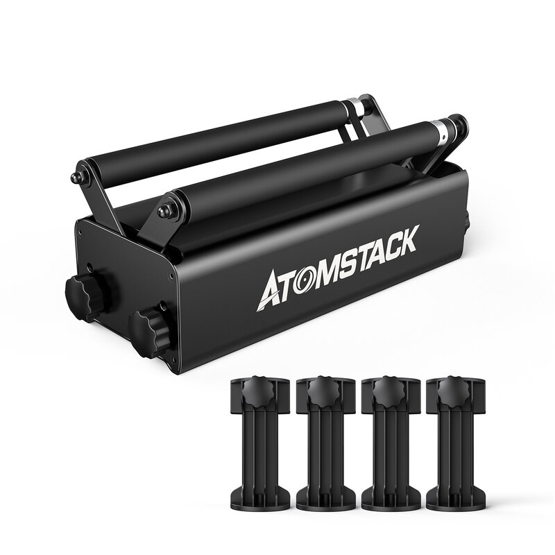 ATOMSTACK-Rodillo R3 rotativo de 360 °, Compatible con el 95% de las máquinas de grabado láser, entrega en almacén en el extranjero para X7 Pro, A5, S10