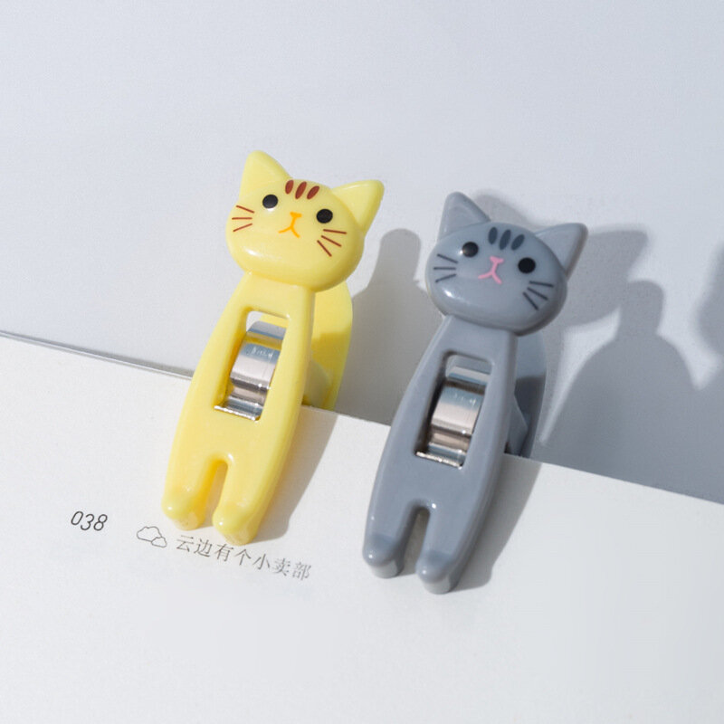 Nuova Clip di tenuta Clip di tenuta per pressa per alimenti conservazione portatile morsetto di tenuta per Snack per gatti in cartone animato strumento di plastica accessori multifunzione
