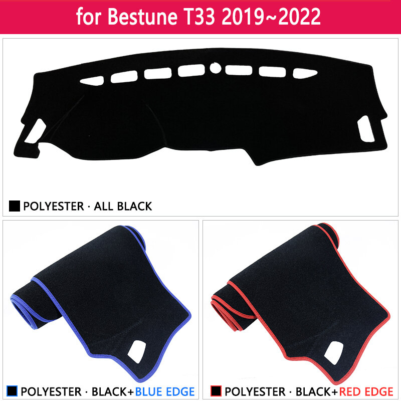 Dashboard Cover Dash Board Mat Tapijt Pad Voor Bestune T33 2019 ~ 2022 2020 2021 Zonnescherm Cape Deken Protector auto Stickers