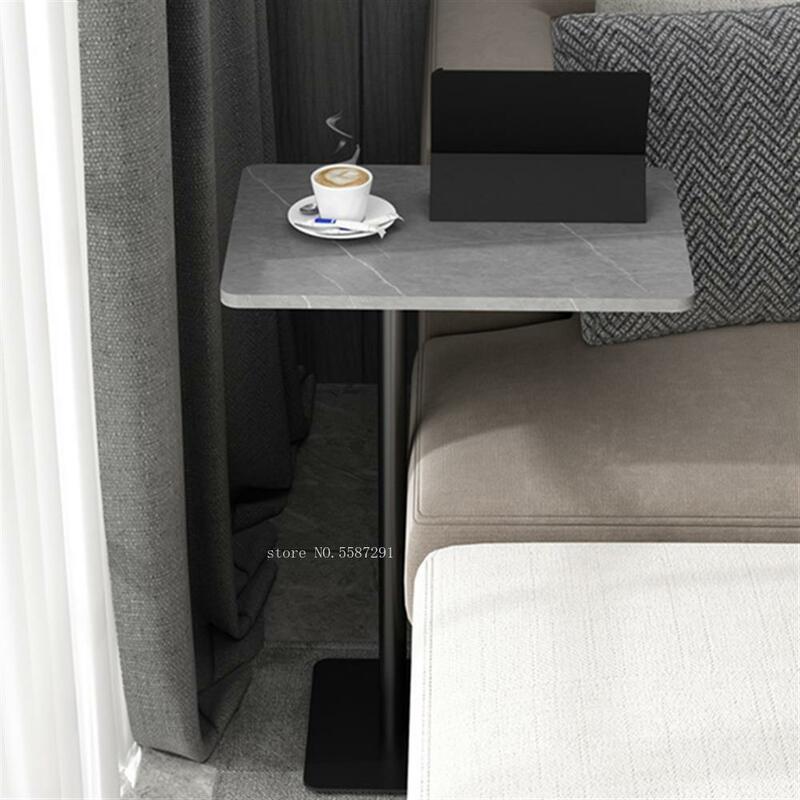 Sofa Side Table C- Type Modern Light Luxury Small Apartment Coffee Table Side Table Movable Bedside Corner Table Creative round