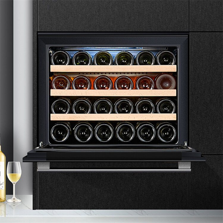 Vin refrigeratorwine chillerstainless steelbottle refroidisseur fridgewine réfrigérateur construit inHang sur le mur refroidisseur à vin