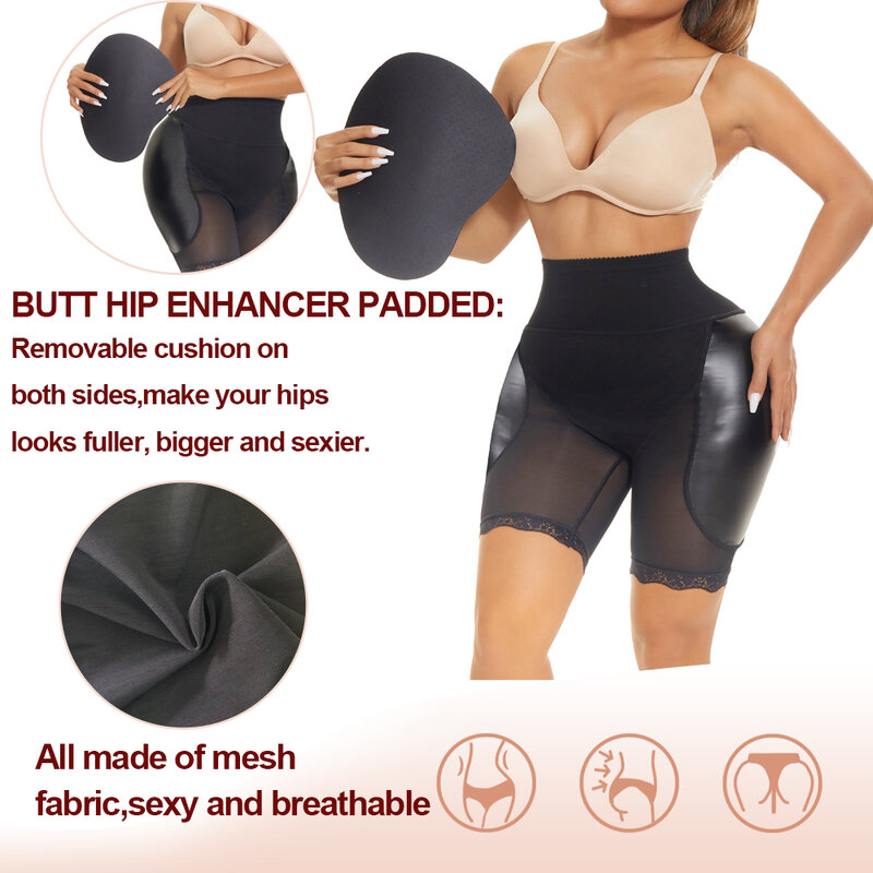 LANFEI Women Butt Lifter Control Panties Midel Waist Body Shaper Hip Enhancer Push Up Big Fake Ass Sexy Mesh Body Shapewear