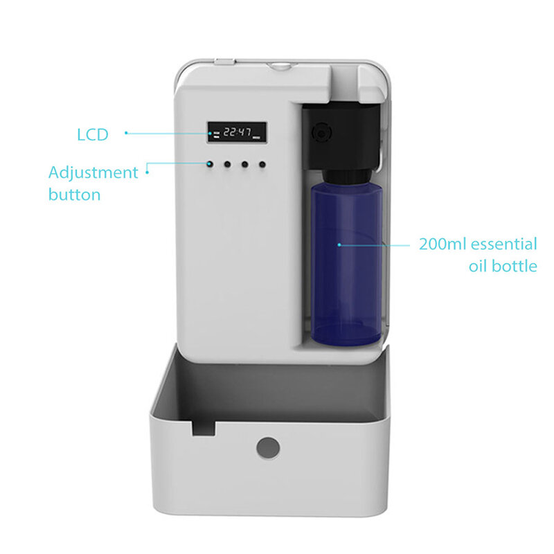 Difusor de Aroma comercial, máquina de fragancia con temporizador inteligente, Humidificador ionizador de aire, nebulizador de Aroma silencioso para correr, 200ml