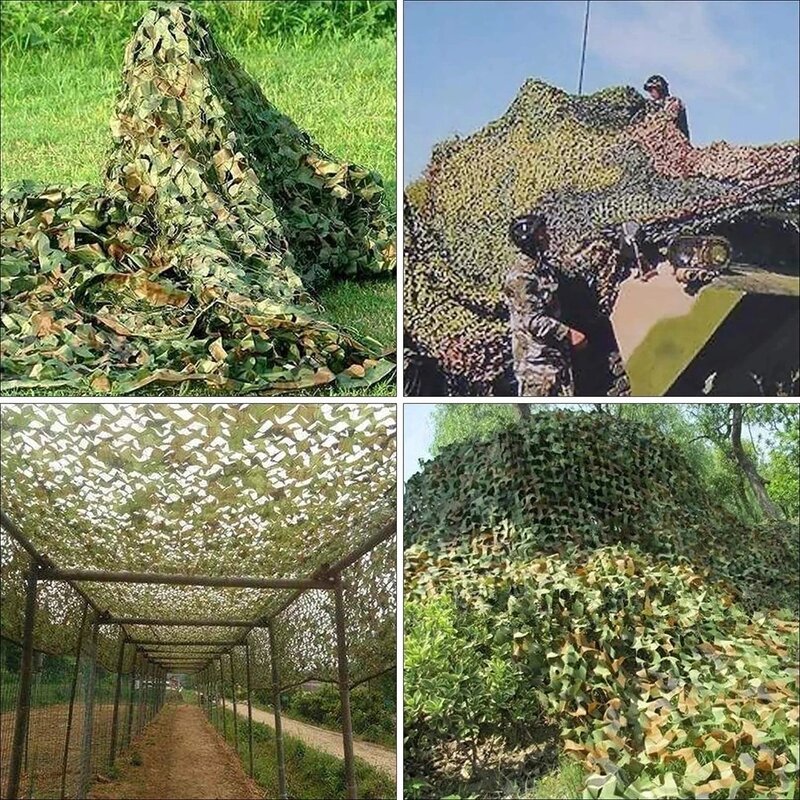 210D Military Camouflage Net Hunting Camouflage Net Shelter Shading Net Garden Decoration Net Green Jungle White Desert Camo