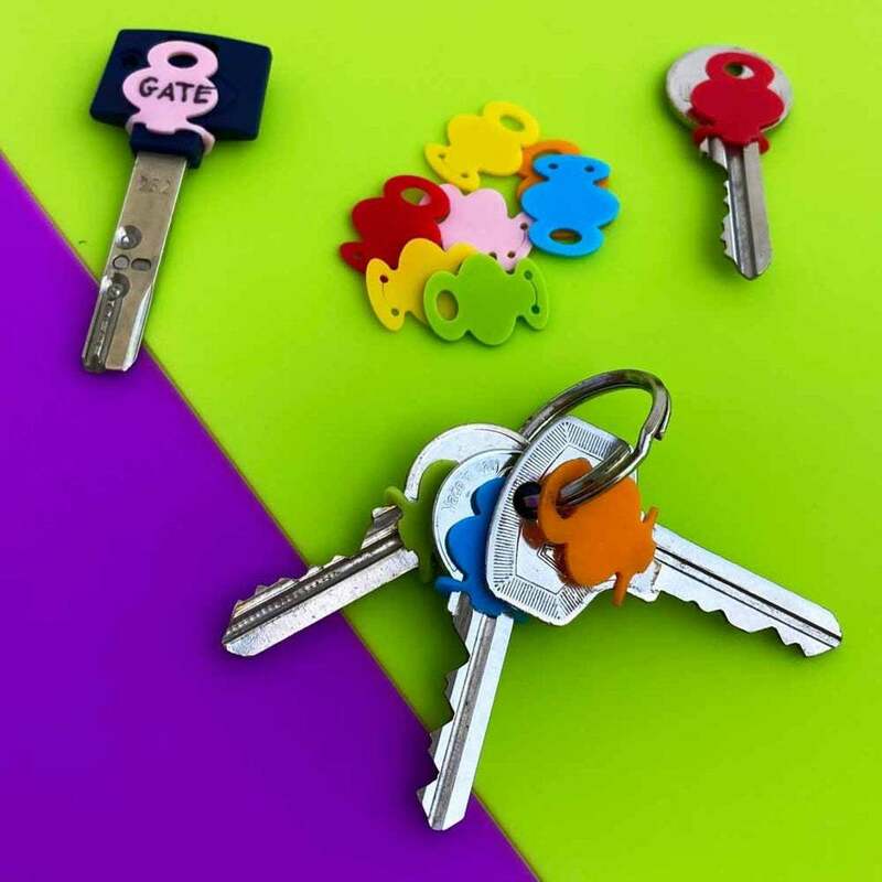 Newest 10pcs Bright Colors Hollow Silicone Soft Key Cap Covers Topper Keyring Key Rings Car House Key Case 2022