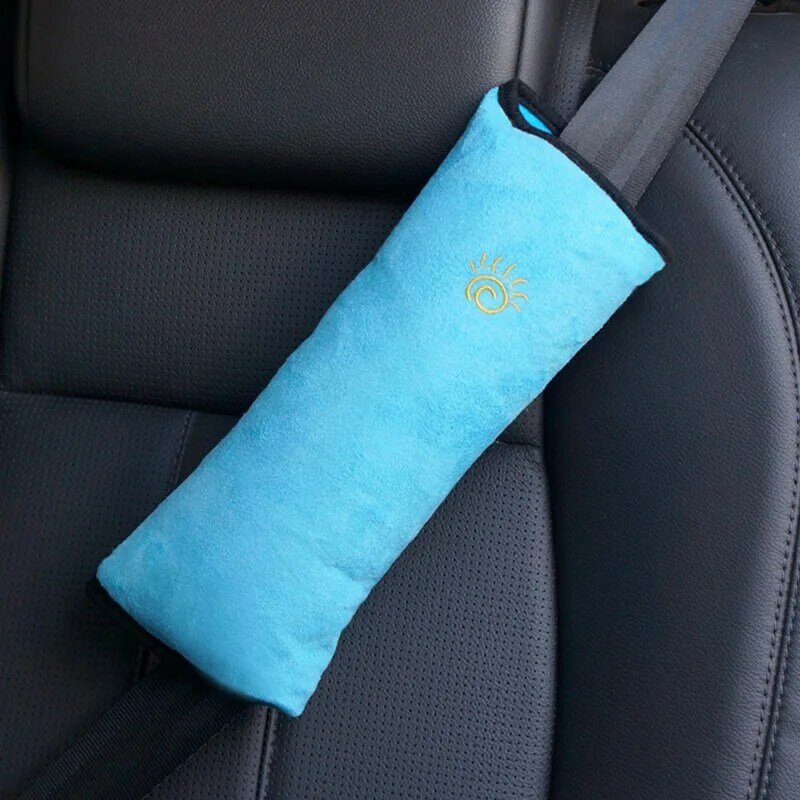 2Pcs Auto Car Seat Headrest Pad Kids Car Safety Belts Pillows Soft Adults Children Travel Sleep Positioner Vehicle Seat Cushion
