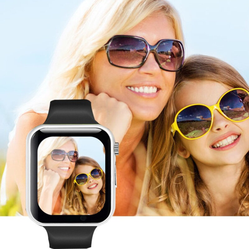 A1 Jam Tangan Pintar Bluetooth Jam Tangan Pedometer Olahraga dengan Kartu SIM Kamera Passometer Jam Tangan Pintar untuk Android Часууужские