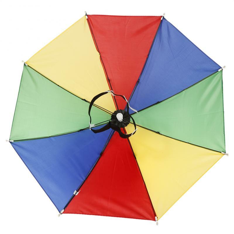 2022 ombrello da pioggia portatile cappello pieghevole da esterno parasole antipioggia campeggio pesca copricapo berretto da spiaggia cappelli escursionismo caccia