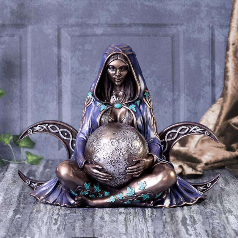 Estatua artística de la Madre Tierra, estatua Millennial de Gaia, amuletos de resina de escritorio de Nemesis, estatua de diosa de la tierra, decoración del hogar