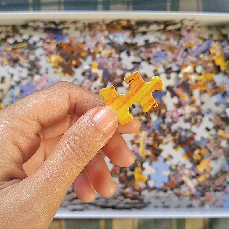 포레스트 폭포 나무 장난감 성인을위한 3d 퍼즐 diy wood jigsaw puzzle