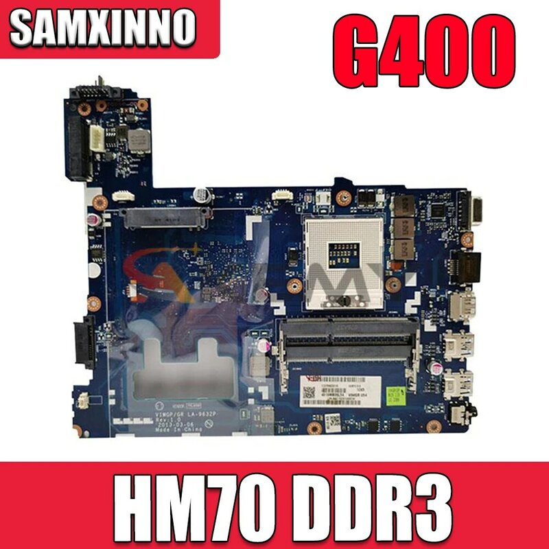 VIWGP/GR LA-9632P 고품질 마더 보드 레노버 G400 노트북 노트북 마더 보드 SLJTA HM70 DDR3 마더 보드 테스트 완료