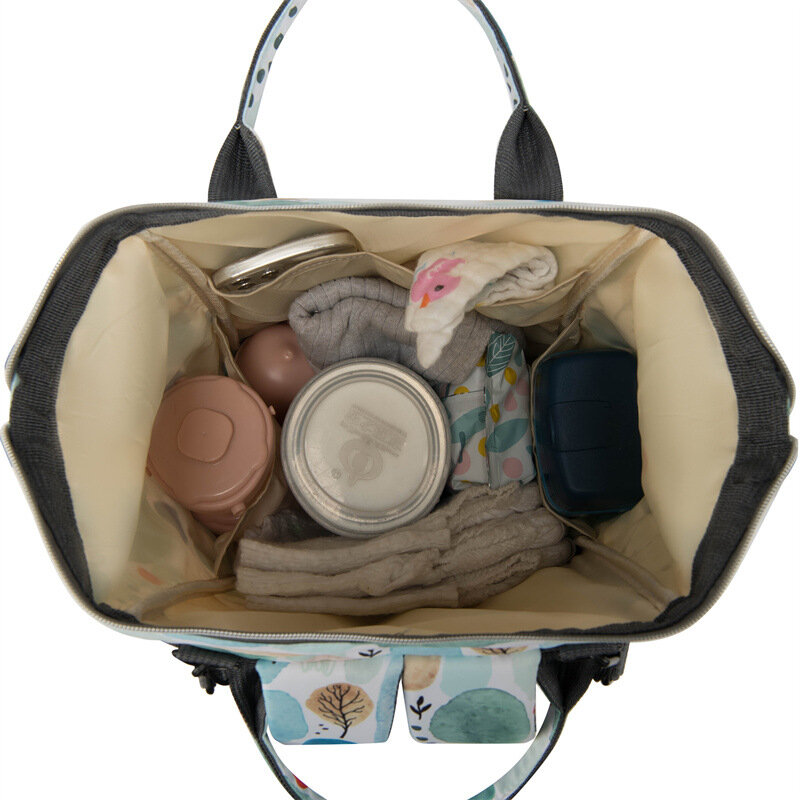 Bolsas de pañales para mamá, mochila de gran capacidad, bolsas de pañales de viaje, bolsas de maternidad impermeables multifunción para mamá y bebé
