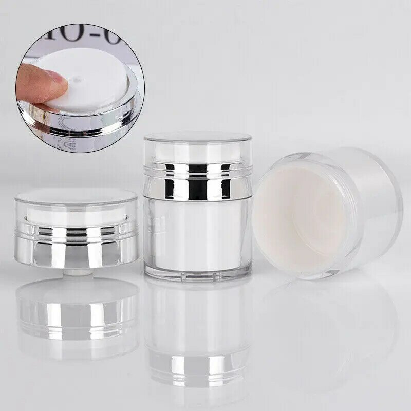 15/30/50ml Airless Pump Cosmetic Jar Empty DIY Lotion Face Cream Refillable Box Foundations Creams Lotions Skin Care
