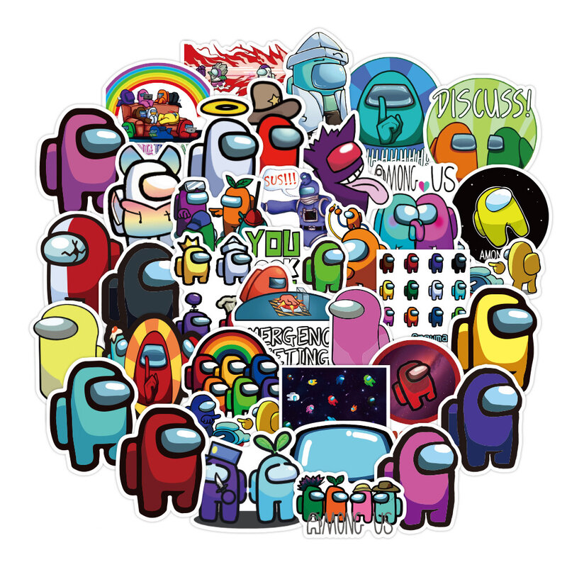 A0015 50pcs Hot sale Game Graffiti Stickers For Notebook Motorcycle Skateboard Computer Mobile Phone Decal Cartoon Toy