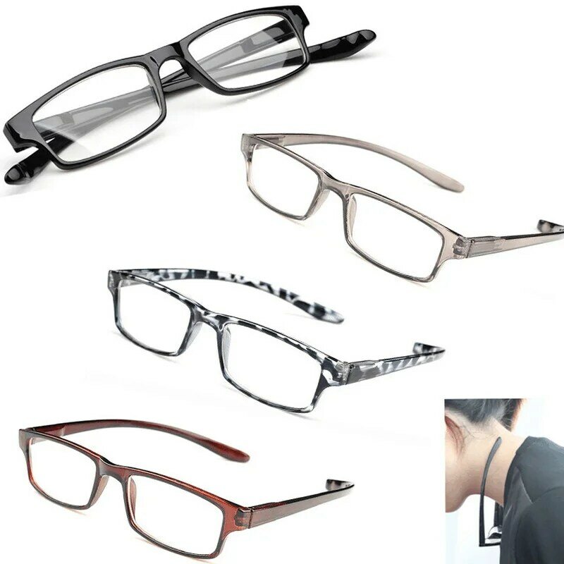 ZUEE Ultralight Hanging Stretch occhiali da lettura uomo donna Anti-fatica HD presbiopia occhiali diottrie + 1.0 1.5 2.0 3.0 4.0