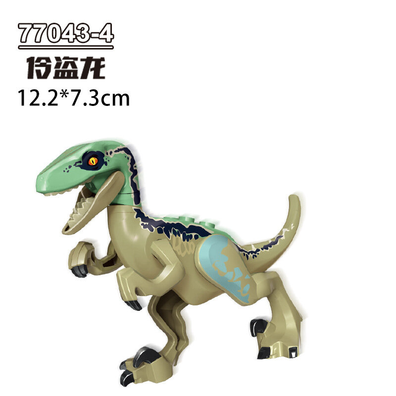 Dinosaurussen Familie Bouwstenen Set Dimetrodon Hagedis Tyrannosaurus Rex Educatief Speelgoed Cadeau Voor Kinderen