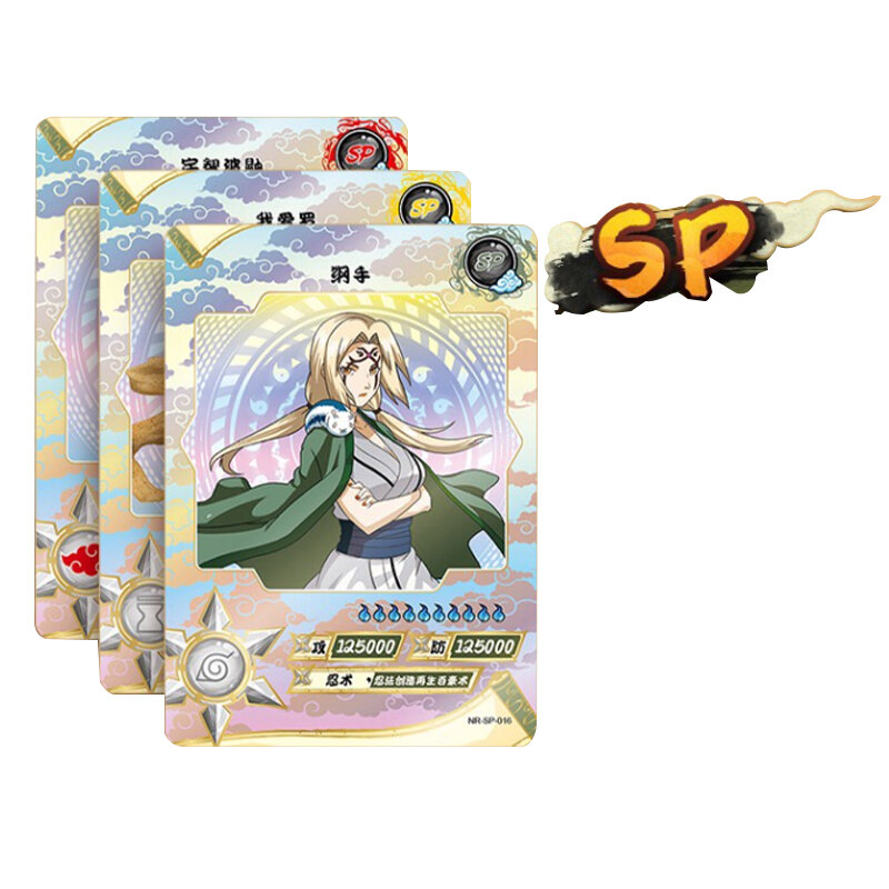 SP NR AR مجموعة لعبة هدية الاطفال اللعب KAYOU بطاقات ناروتو الأصلي القتال من الفصل صندوق أنيمي ساسوكي كاكاشي غارا بطل نادر