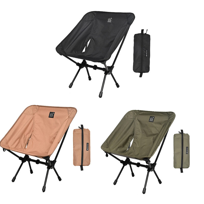 Silla de Camping portátil desmontable, silla ligera de aleación de aluminio plegable con forma de Luna para pícnic al aire libre, Playa y Pesca