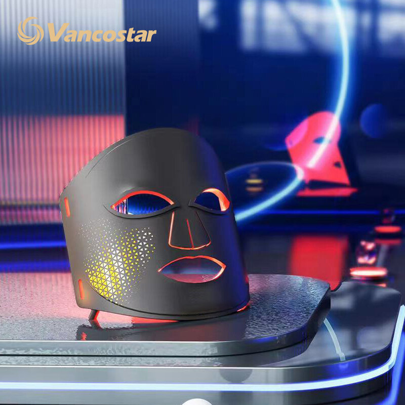 2023 la più recente maschera facciale a LED 3 colori maschera viso Anti età per terapia della luce con luce a LED bellezza salute cura della pelle Dropshipping