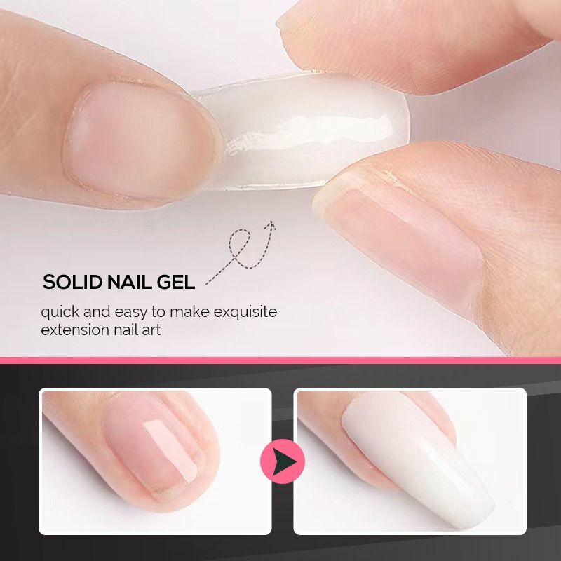 Nail Extension Builder Gel antiaderente Carving Flower Take Shaped UV Polish Glue Clear/White/Pink Easy Extend Poly Nail Gel
