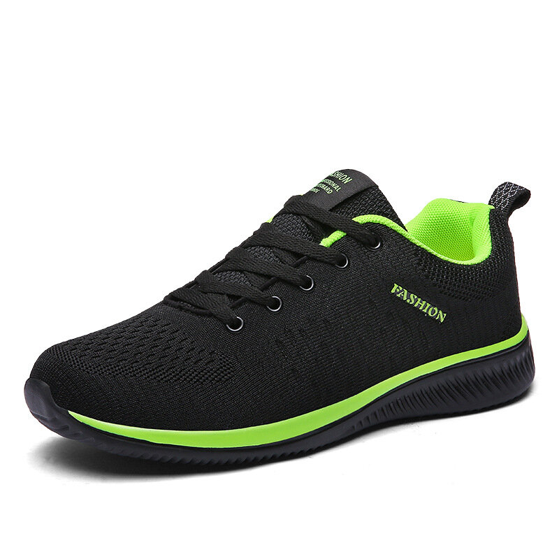 New Men's Shoes Sports Leisure Flying Woven Breathable Fashion Lightweight Running Shoes Air Cushion Men's Shoes