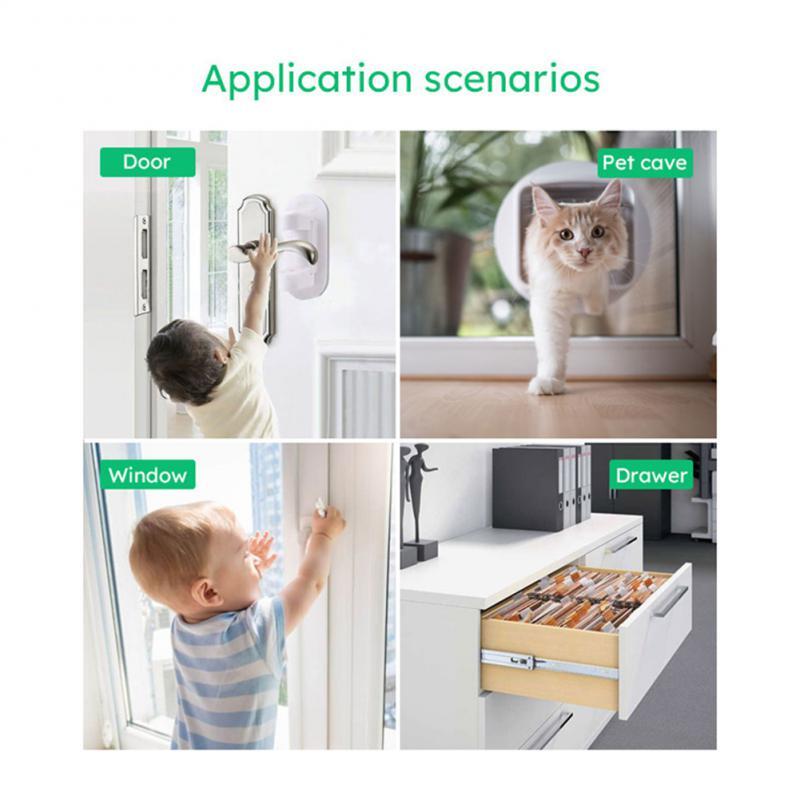Tuya Zigbee 3.0 Door Window Sensor For Smart Life Detectors Smart Home Security Alarms System Compatible With Alexa Google Home