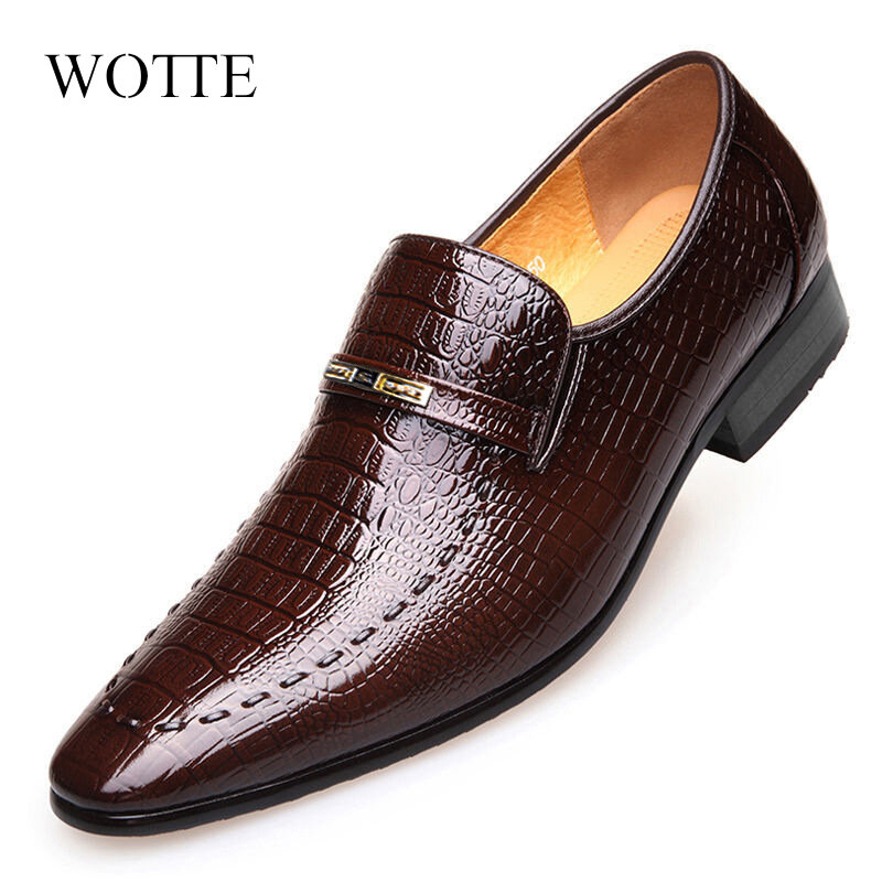 Zapatos formales de cuero para hombre, sandalias de Color sólido, calzado de vestir, informal, a la moda