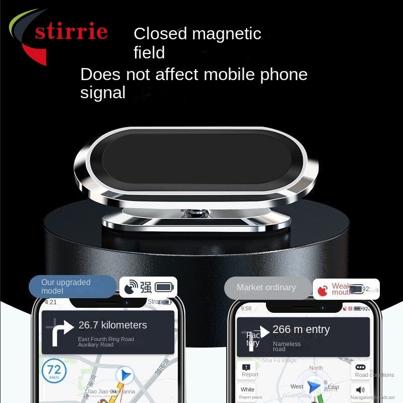 Suporte do telefone do carro magnético rotatable mini tira forma suporte para huawei metal forte ímã gps carro montar para iphone 11