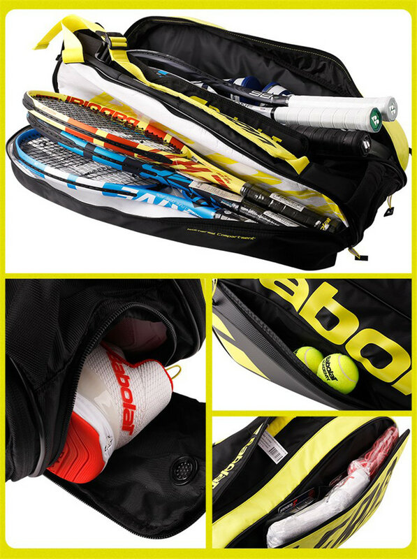 Babolat New 6/12 Pure Drive Tennis Backpack Tennis Racket Bag Men‘s And Women‘s Shoulder Tennis Bag